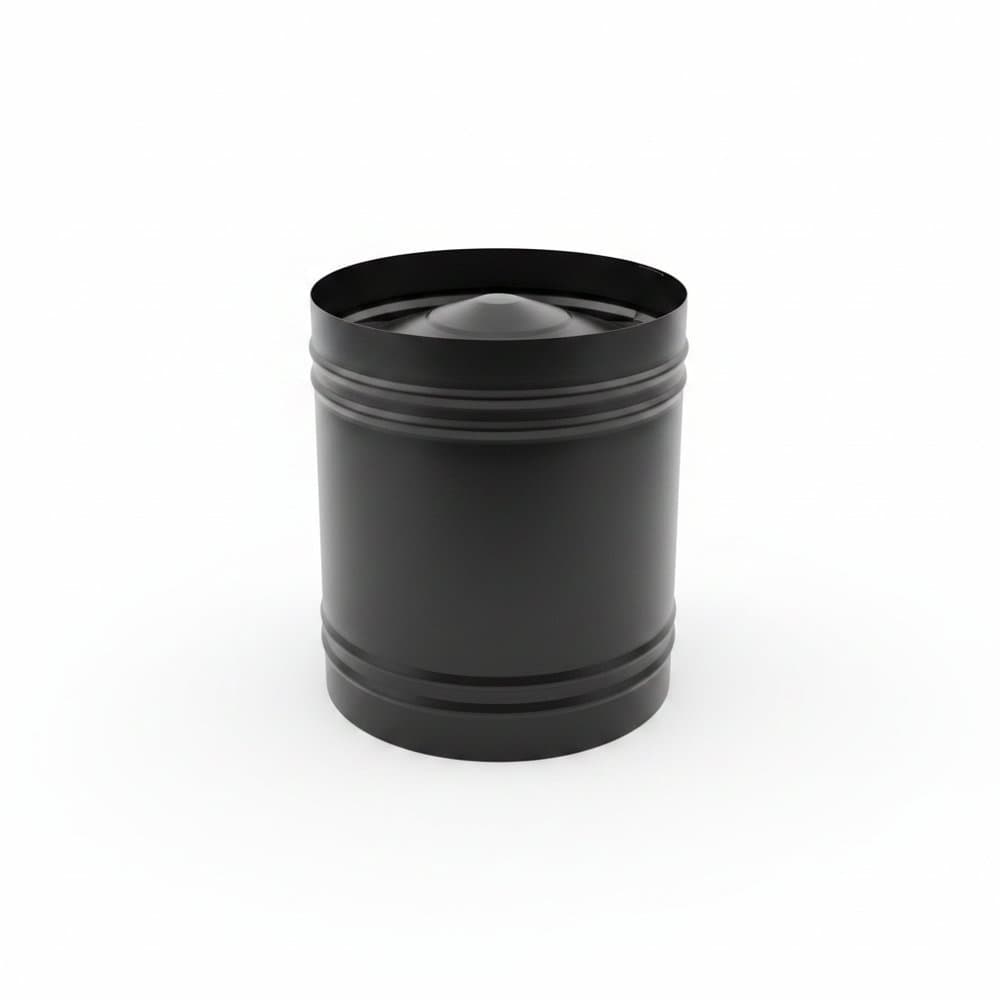 Chapéu Canhão Chaminé Preto Lareira Calefator Churrasqueira