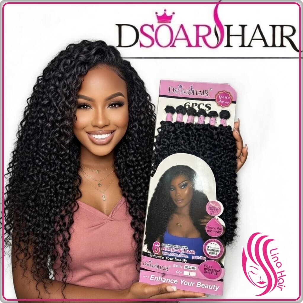 Cabelo Cacheado Tela BELEZURA 6 Peças 300g | Bio Orgânico Fibra Importada – Cachos Naturais