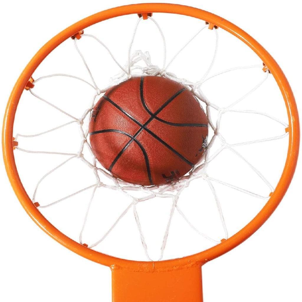 Aro de Basquete Cesta Tamanho Oficial Basquete Aço Carbono 45cm com Rede Chuá e Presilhas