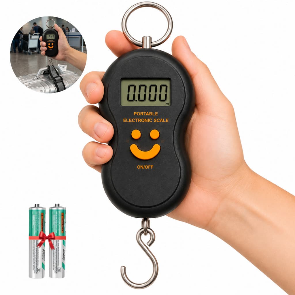 Balança Eletrônica De 50kg Digital De 10g Bolso Mala De Viagem Bagagem Ferramenta De Peso