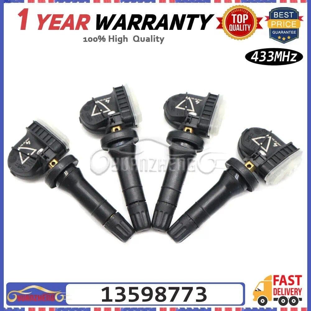 Sensor De Pressão Dos Pneus 4 Unidades TPMS 13598773 Para Cadillac CT6 SRX XT5 Chevrolet Silverado Aveo Malibu GMC Sierr
