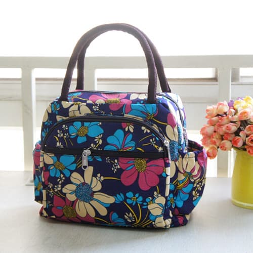 Lancheira à prova d'água, bolsa de almoço, mamãe, bolsa pequena de pano, bolsa feminina, bolsa de mamãe, bolsa de lona O