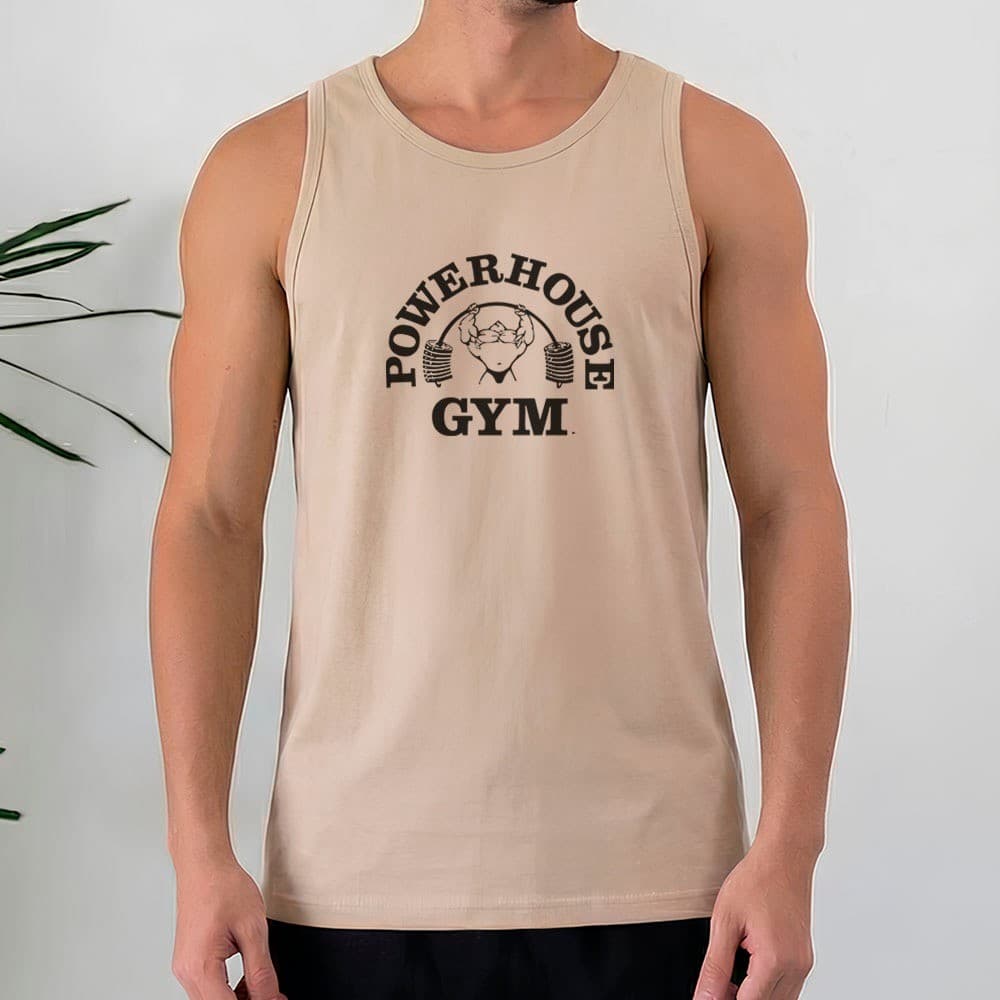 Camiseta Regata Masculina 100% Algodão Powerhouse Gym Estilo Treino Academia Fitness Lifestyle