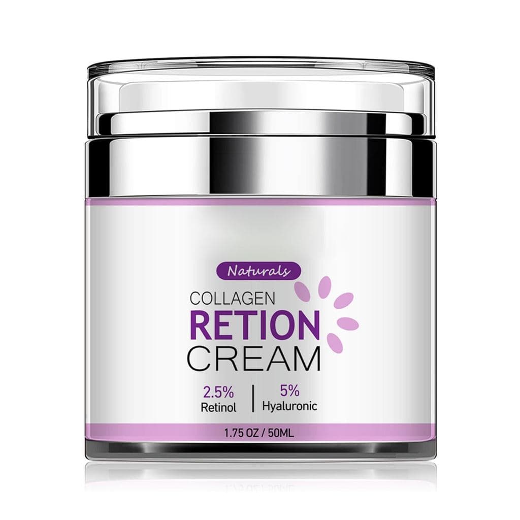 Hidratante Facial com Retinol e Colágeno - Creme Firmador Anti-Rugas com Ácido Hialurônico, Tratamento Anti-Envelhecimen