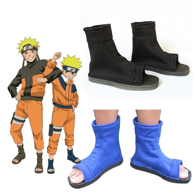 Sapatos de Cosplay Naruto Akatsuki Nanja para Halloween e Festa de Natal, Sandálias, Botas, Chinelos XJN
