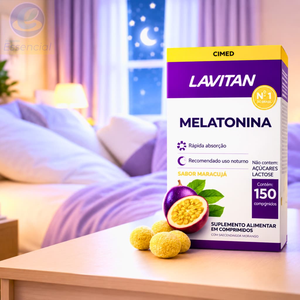 Melatonina Gummies Morango Maracujá 150Comp Vitaminas Rápida Absorção Original Cimed Adulto Barata
