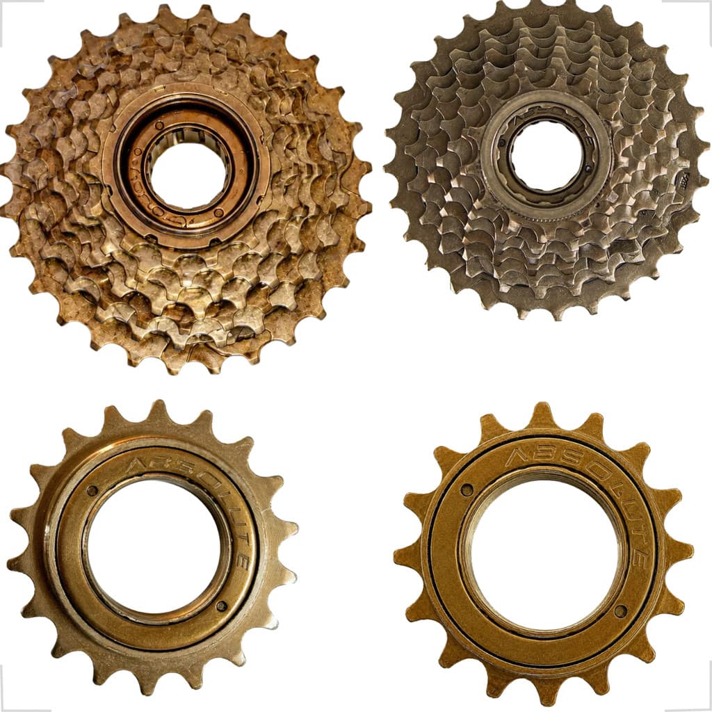 Catraca Roda Livre Barulhenta Absolute 120 Clicks Rosca Grau BMX Single Speed 1V 7V 8V Aço Carbono