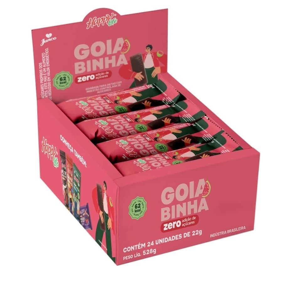 Kit 24 unidades Doce zero Goiabinha I Zero Acucar 22g