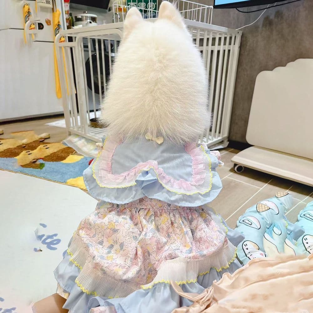 Roupas Para Cães Grandes Feminino Golden Retriever Samoyed Babados Vestido Animais De Estimação Tamanho Grande Fantasia