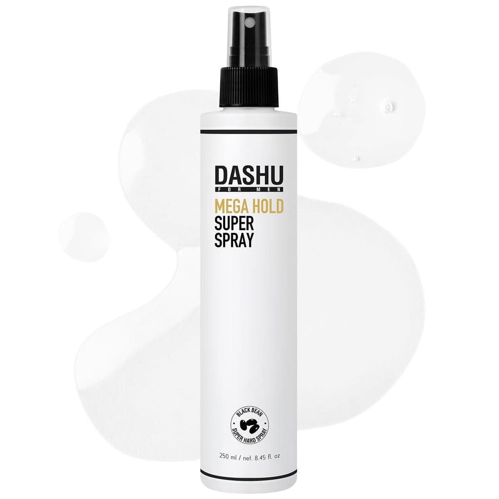 DASHU Mega Hold Super Hair Spray 8.45 fl oz – Fixação Ultra-Forte, Spray para Cabelo para Mulheres e Homens, Prevenção d