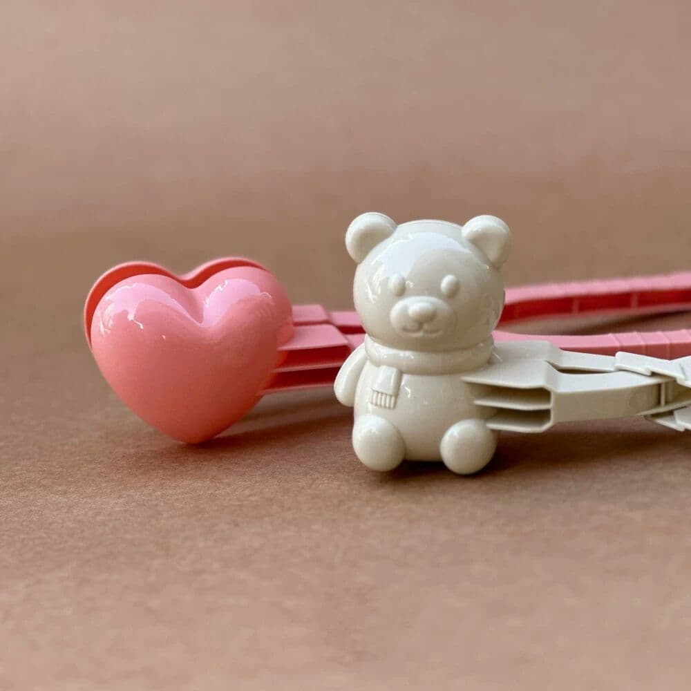 Coreia coreia ins crianças clipe de neve amor urso clipe de bola de neve brinquedo boneco de neve ferramenta de jogo de
