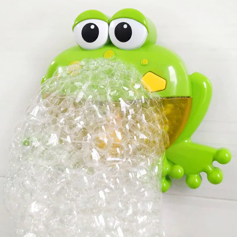 Bubble Crab Frog Baby Bath Bath Toy Electric Music Fun Toddler Bath Bubble Making Bathtub Soap Machine Crianças Bathroom