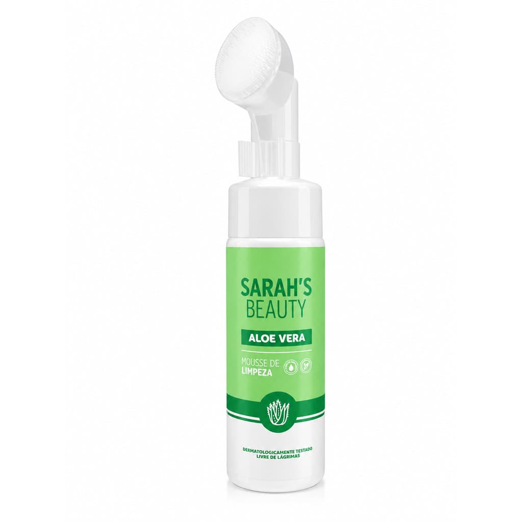 Mousse de limpeza Facial  Demaquilante Facial Sabonete de Limpeza Com Aplicador Aloe Vera Sabonete Hidratante Diário