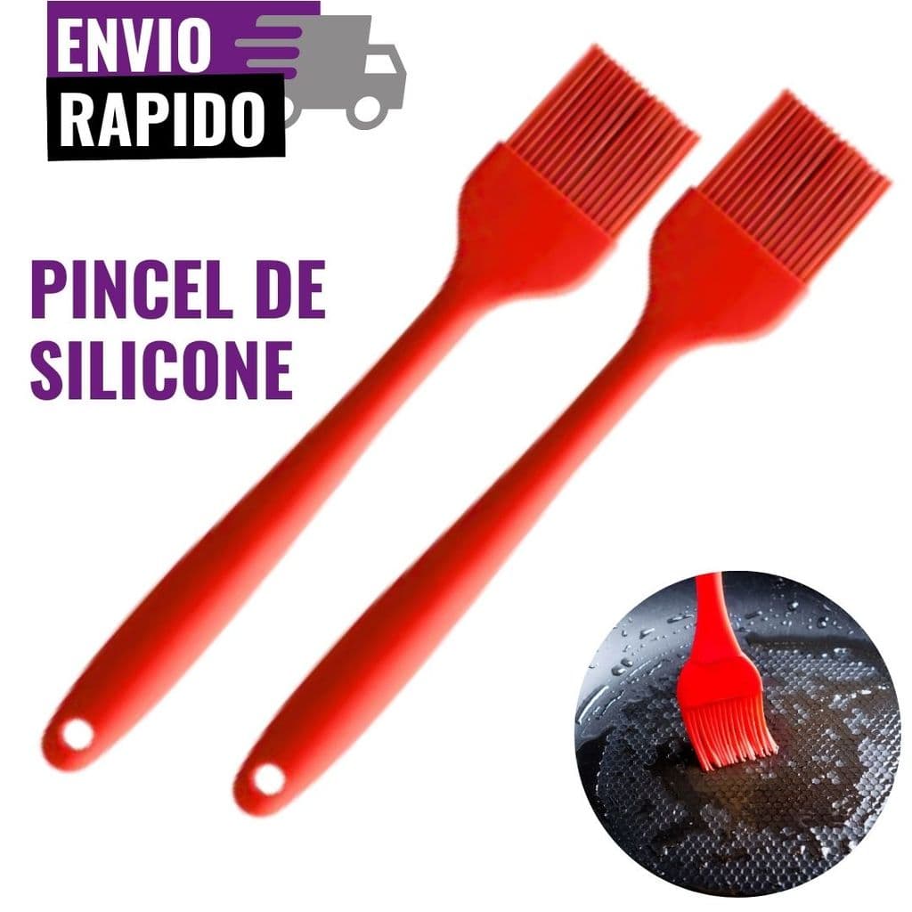 Pincel de Confeiteiro Silicone Culinário Premium Resistente Calor Churrasco Cozinha Confeitaria