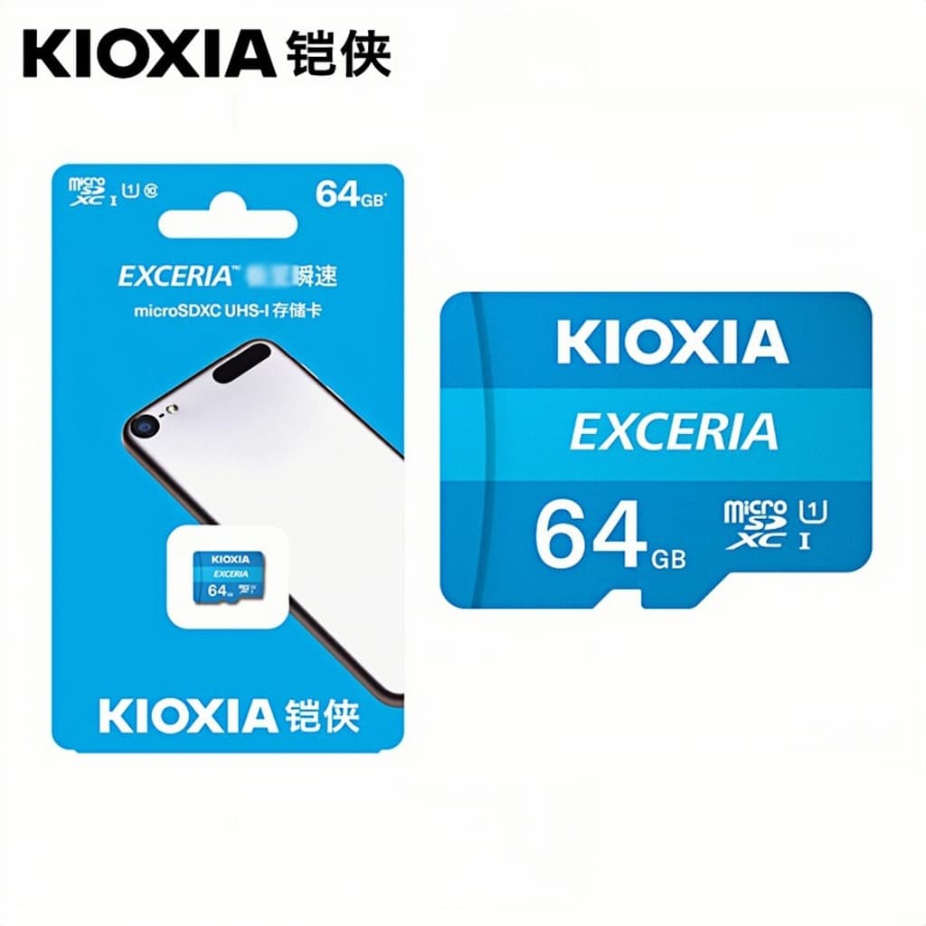 Kaixia TF64G Gravador de condução de alta velocidade C10 MicroSD Cartão de memória para celular Cartão de monitoramento