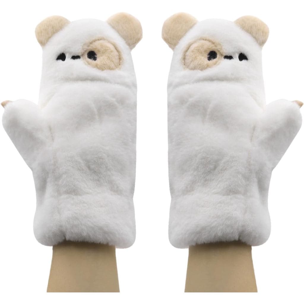 Meninas Inverno Luvas Conversíveis Bonito Animal Gato Velo Forrado Quente Aba Capa Mitten Para Crianças