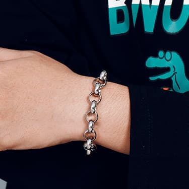 Pulseira masculina em estilo europeu e americano moderno, um acessório elegante adequado para homens estilosos, com um d