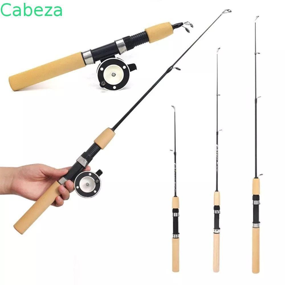 CABEZA1 Varas De Pesca 60cm/80cm/100cm Ferramentas Telescópicas Anti-Derrapante Mini Vara De Gelo