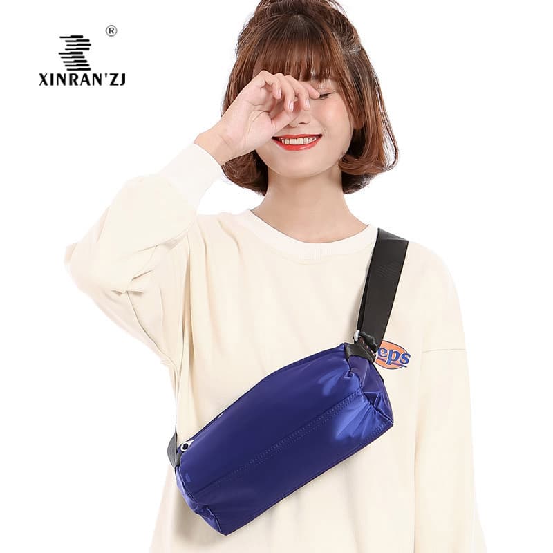 Multi-zíper bolso leve à prova dwaterproof água Mini pequeno saco de peito bolsa de ombro estendida alça de ombro Cross-