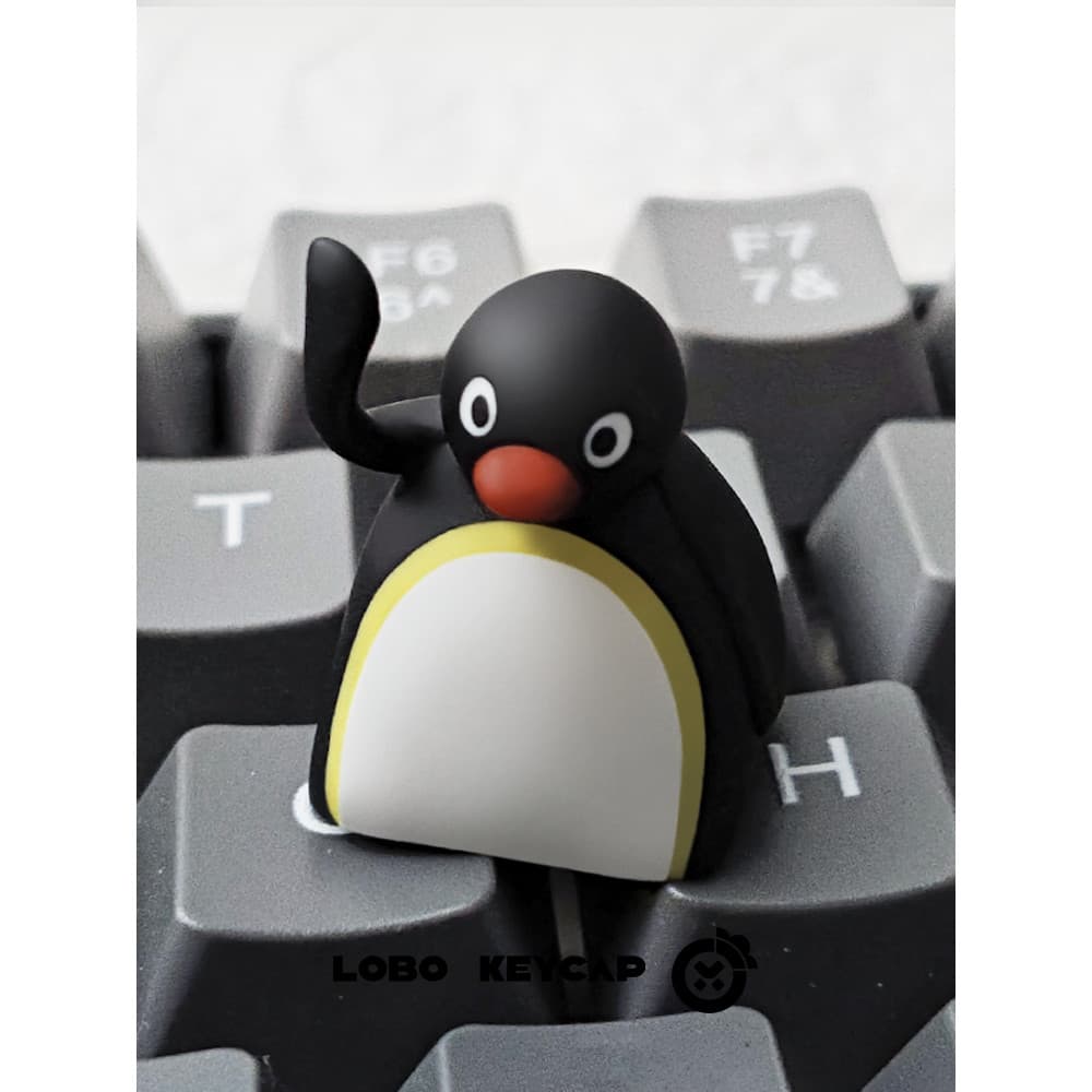 PINGU pinguim exclusivo Keycap único bonito resina criativo teclado mecânico boné personalizado substituição ESC present