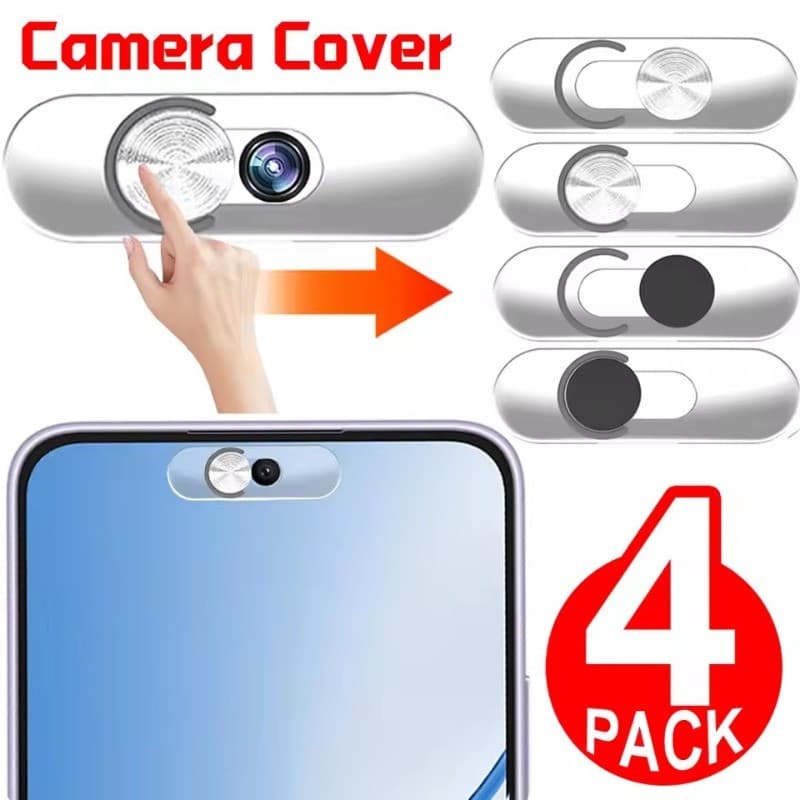 Capa De Privacidade Para Câmera Frontal De 1/2/4 Unidades-Laptop Deslizante Webcam Cove-Ultrafino Invisível-Adesivo Tran