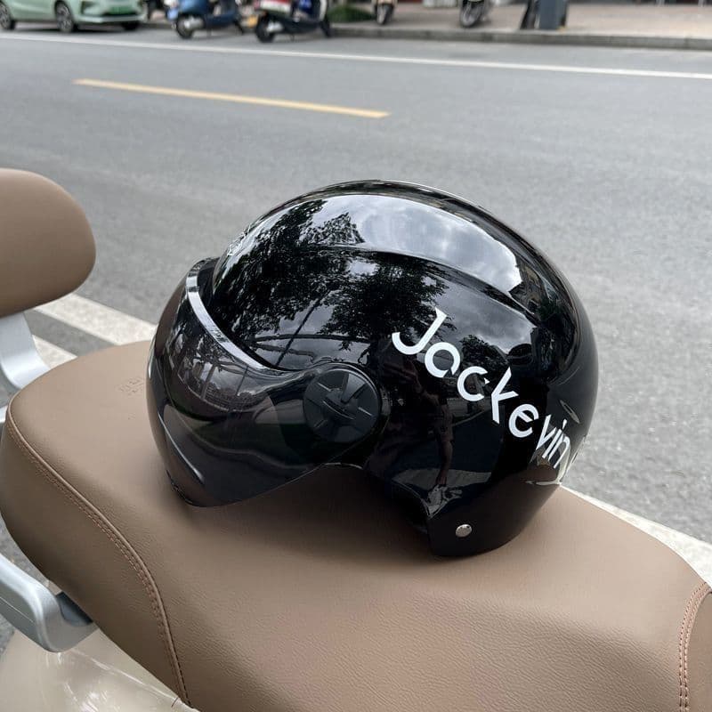 Capacete protetor solar chapéu Ann masculino padrão nacional senhoras novo verão meio capacete certificação veículo elét