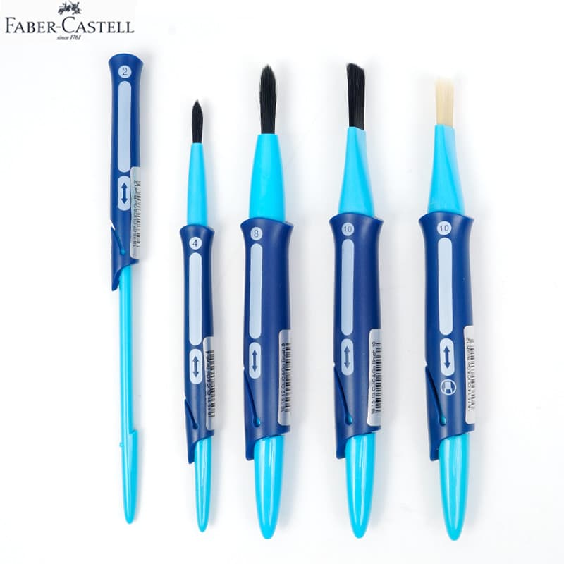Alemanha Faberga Pincel de aquarela de lã de Nylon retrátil pintado à mão Pincel acrílico aquarela Pincel de óleo de giz