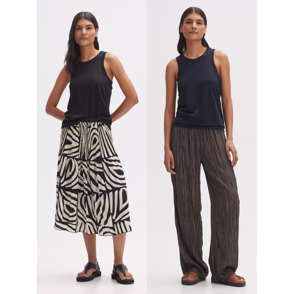 Alemanha opu * xs-xl tamanho elegante estilo Commuter Drape respirável falso colete de duas peças verão feminino sem man