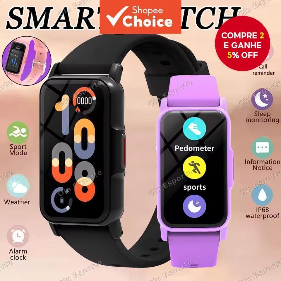 Para Xiaomi Watch Band 8 Nova Pulseira Smart Watch 2025 Masculino Feminino Silicone Monitor de Sono Pulseira