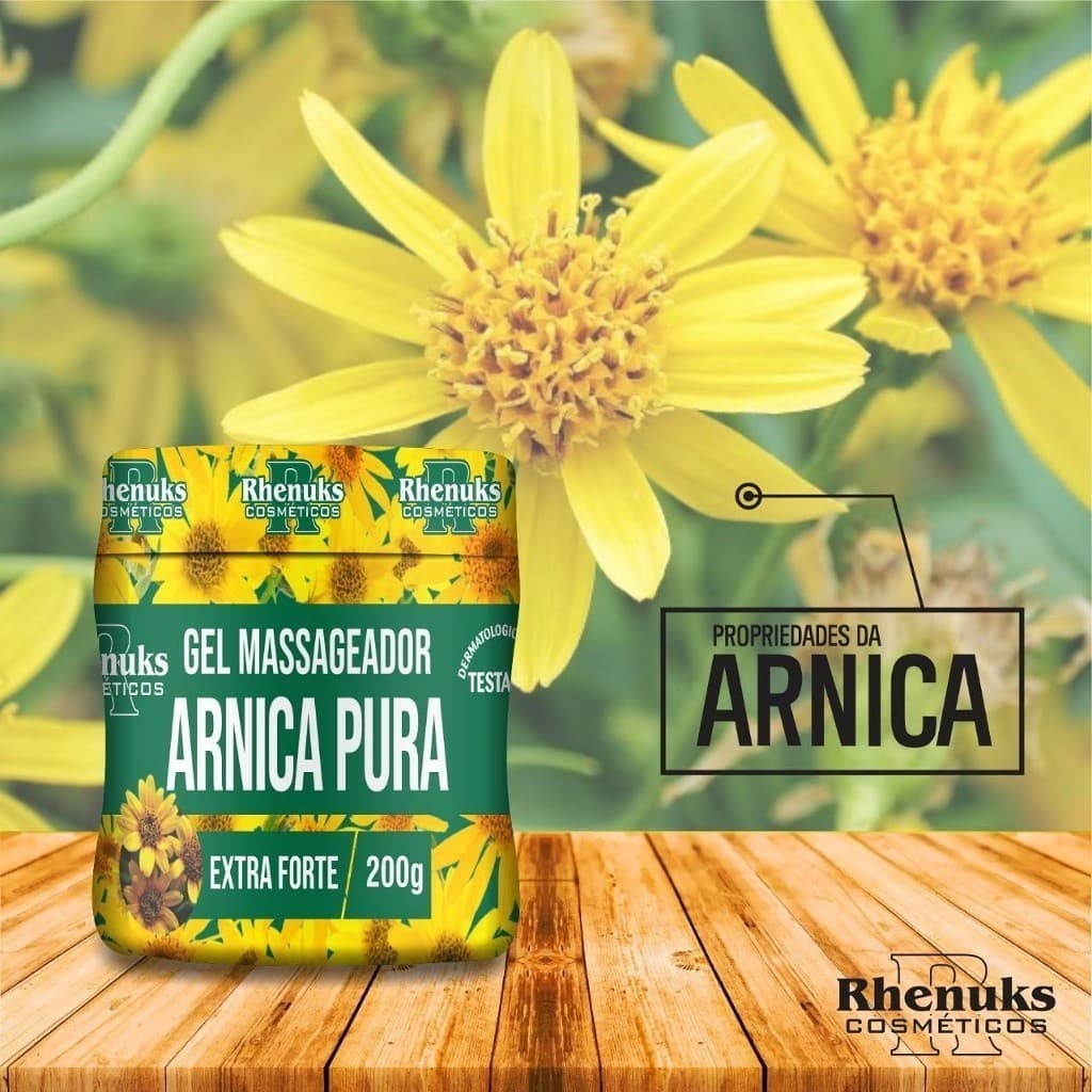 Kit 3 Gel Massageador Arnica Pura 200g - Extra Forte