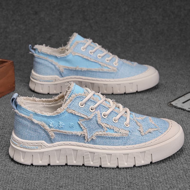 Sapatos de lona masculinos 2026 inverno na moda All-Match Casual tênis de cano baixo estudante leve esportes sola macia