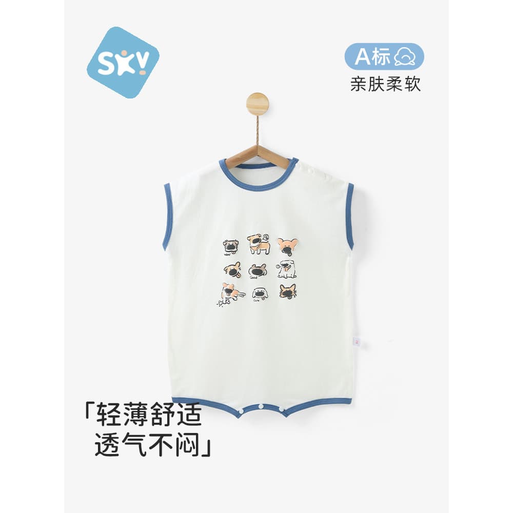 Subeyi bebê verão sem mangas macacão de bebê estilo fino Modal bebê triângulo macacão roupas de bebê macacão