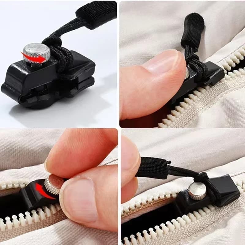 Zipper Reparo Instantâneo Destacável Grande, Reparador de Zíper Removível para Casacos Malas Mochilas