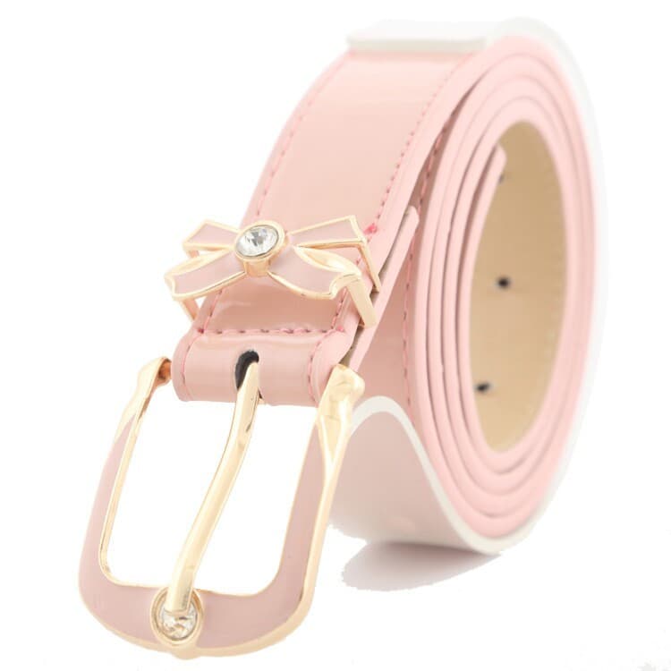 Senhoras versão coreana strass cinto decorativo moda feminina All-Match simples cinto feminino branco ins estilo na moda