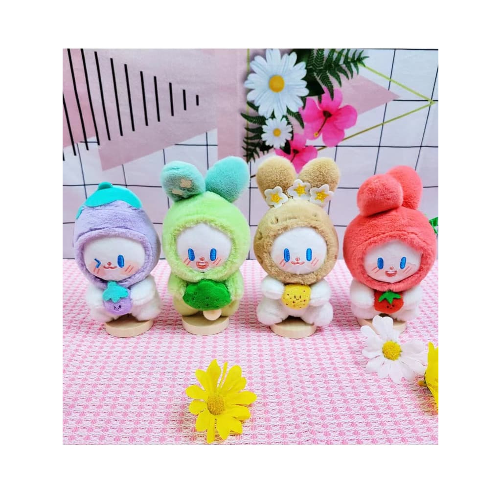 Influenciador bonito criativo vegetal elfo coelho boneca brinquedo de pelúcia bonito coelho presente de aniversário Tana