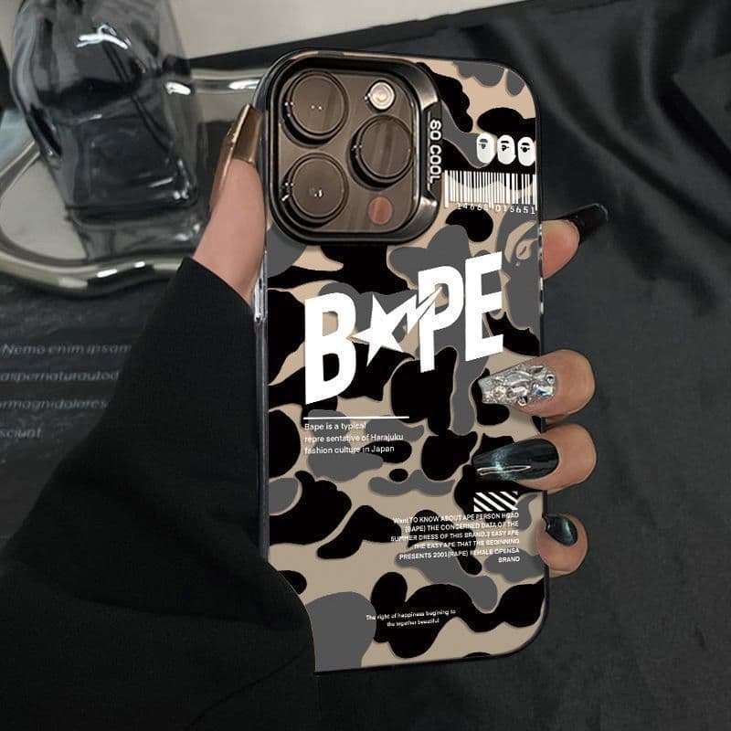Capinha estilo streetwear camuflado Anti-impacto Para iPhone 13 11 15 14 12 16 17 PRO MAX AIR X XR XS MAX 7 8 PLUS