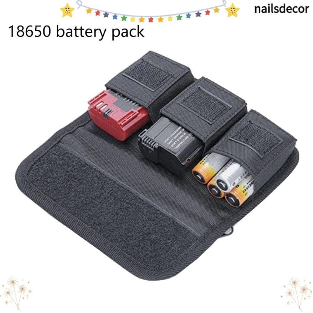 NAILSDECOR Bolsa De Armazenamento De Bateria Portátil Para Cartão 18650 Organizador De Memória