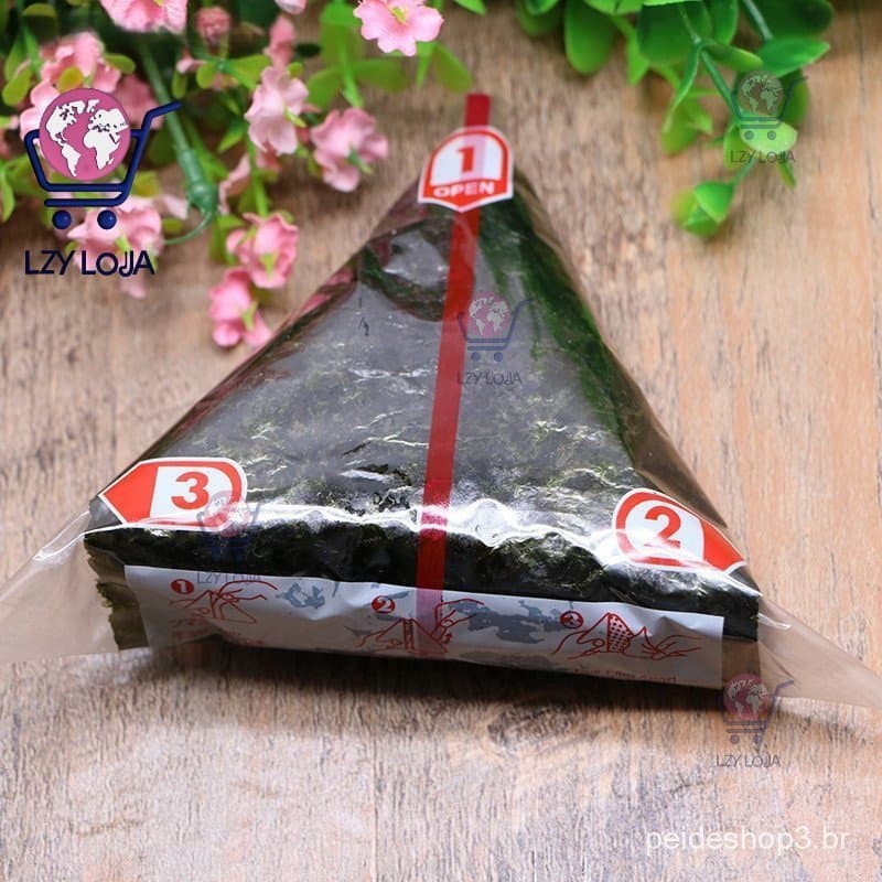 20Pcs Duplas Camadas Triângulo Arroz Embalagem De Bolas De Saco De Algas Marinhas Onigiri Sushi Acessórios Para Sacos De