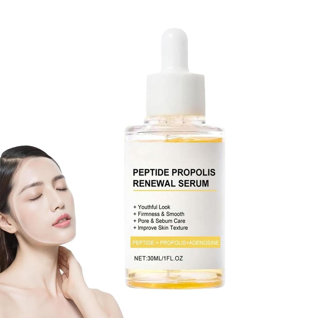 Sérum Renovador de Própolis e Peptídeos Coreanos, Sérum de Hidratação e Renovação de Rugas, Essência Facial Anti-Envelhe