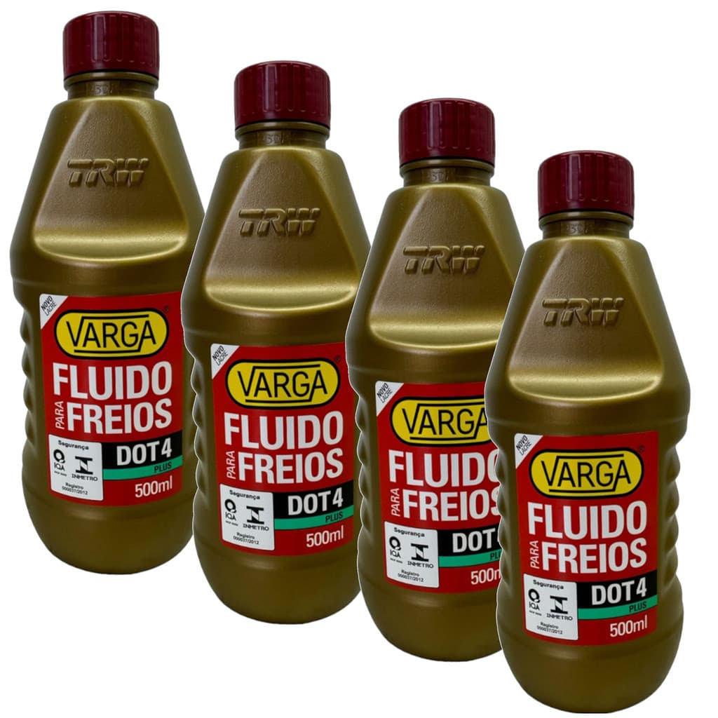 Kit 4 Óleo Fluido Freio Dot4 Trw Varga 500ml RCLF00054