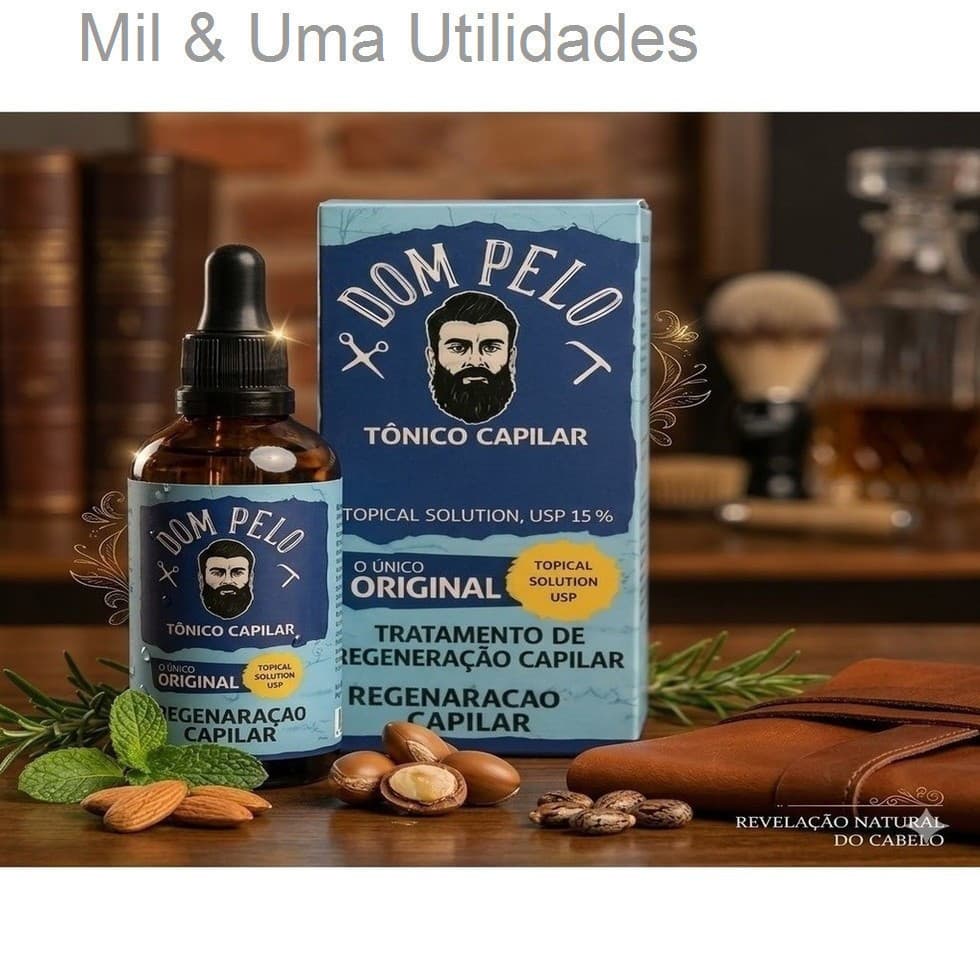 Dom Pelo Original - Tônico Capilar para Cabelo, Barba e Sobrancelha 65GEDWPIYGYX