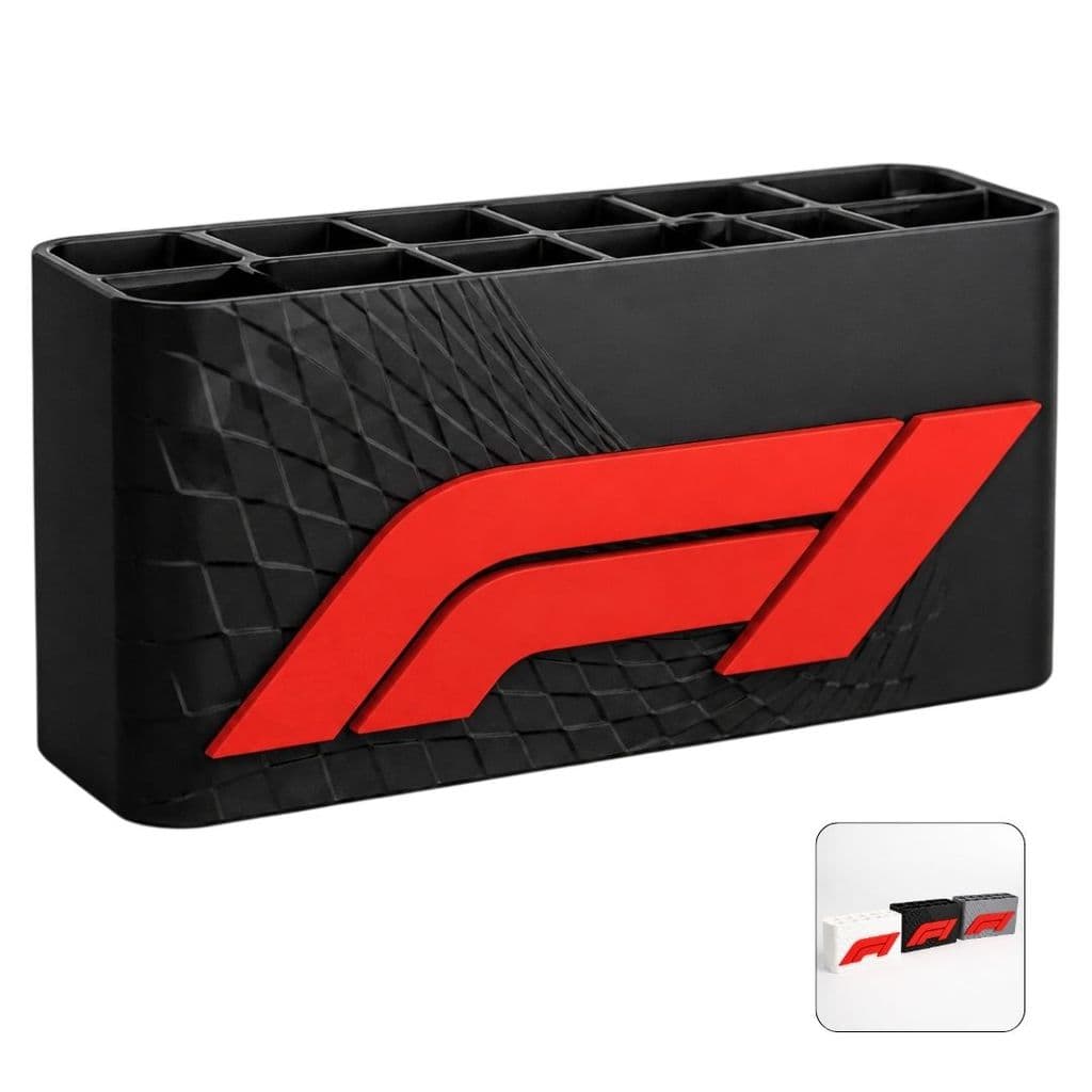 Porta Canetas Formula 1 Organizador Gamer Para Mesa Premium Setup Geek Decorativo F1 Geek