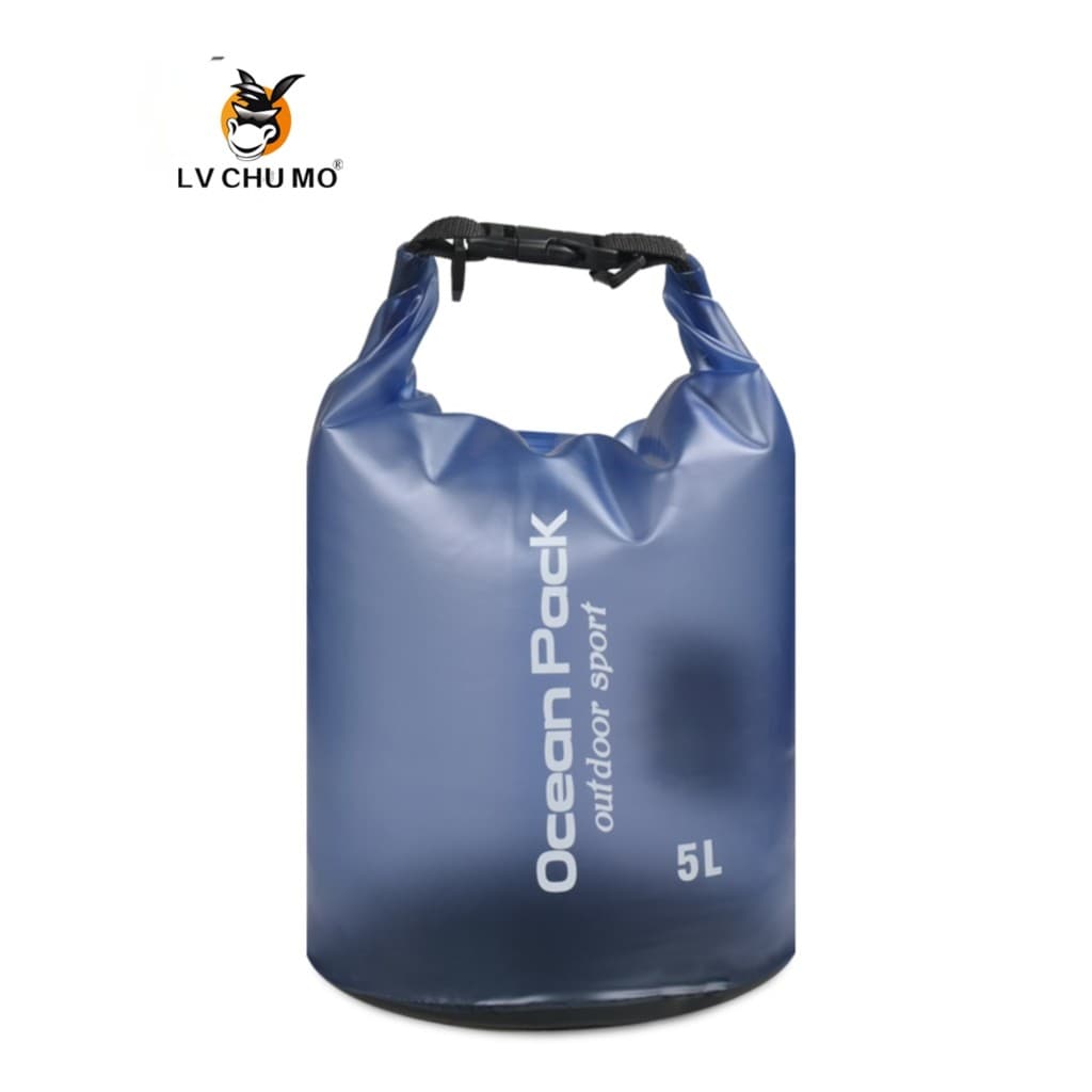 Siga o verme da bunda flutuante 5L barril transparente PVC saco à prova dwaterproof água saco de praia saco do telefone
