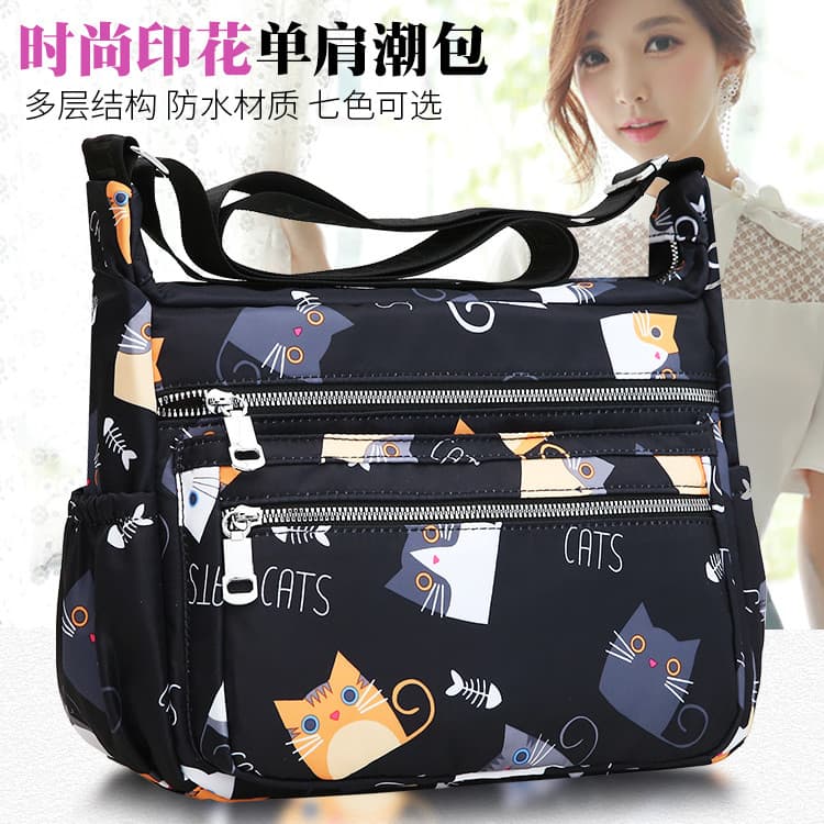 Oxford pano bolsa de ombro senhoras 2023 outono novo estilo grande capacidade Casual náilon lona mãe saco feminino saco