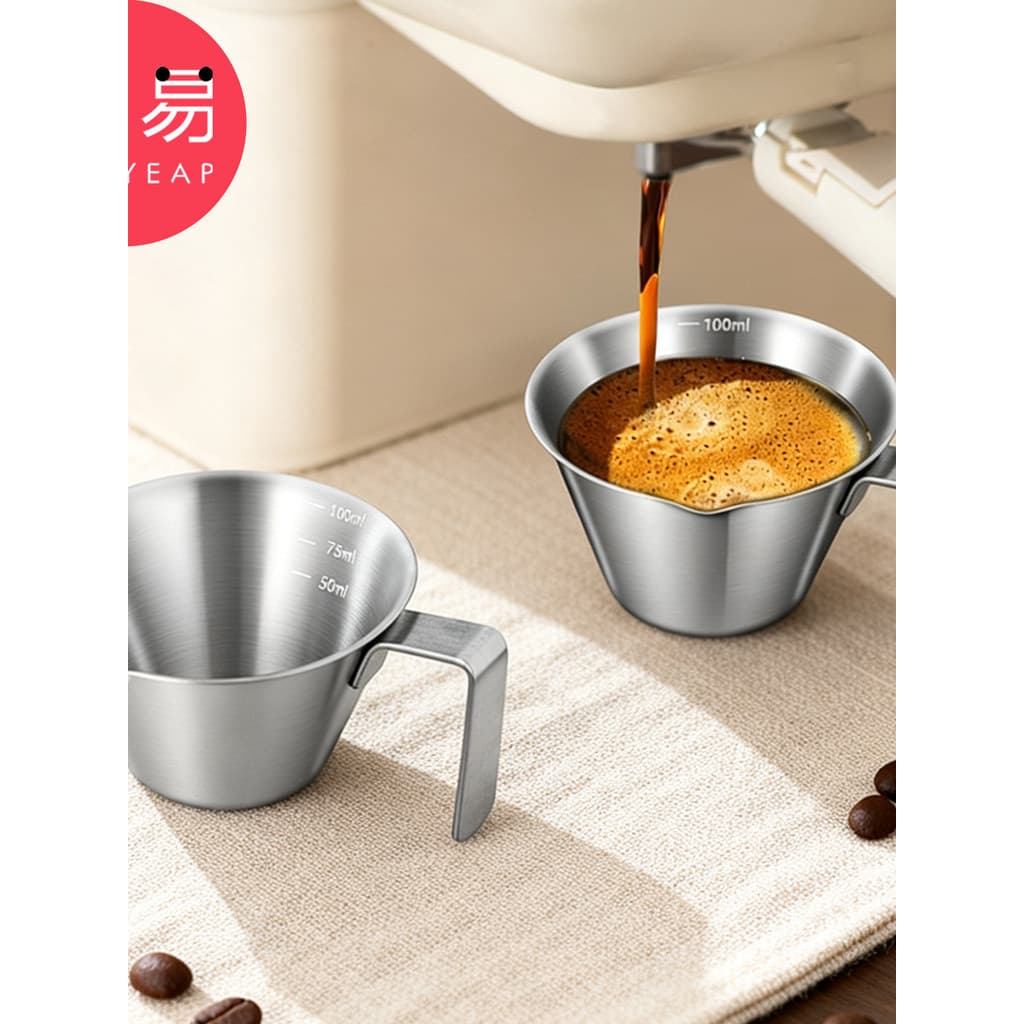 Copo de extração A1zhq001-Copo de medição expresso com escala Copo de extração de líquido de café Copo de medição de líq