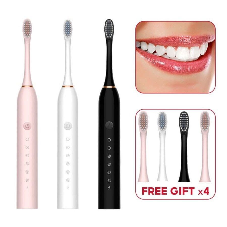Escova de dentes elétrica recarregável Sonic IPX7 AnJin Bazar