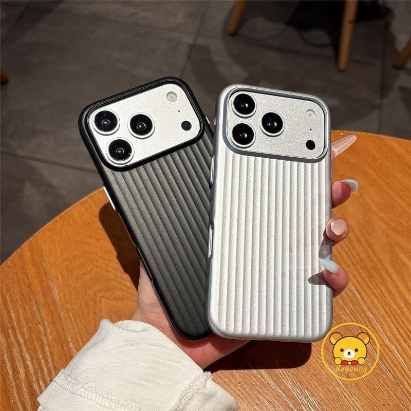 Capa De Telefone Ondulada 3D Para Xiaomi Poco X8 Pro Max X7 F8 F7 Ultra F6 F5 5G Luxo Pintura Metálica Negócios Simples