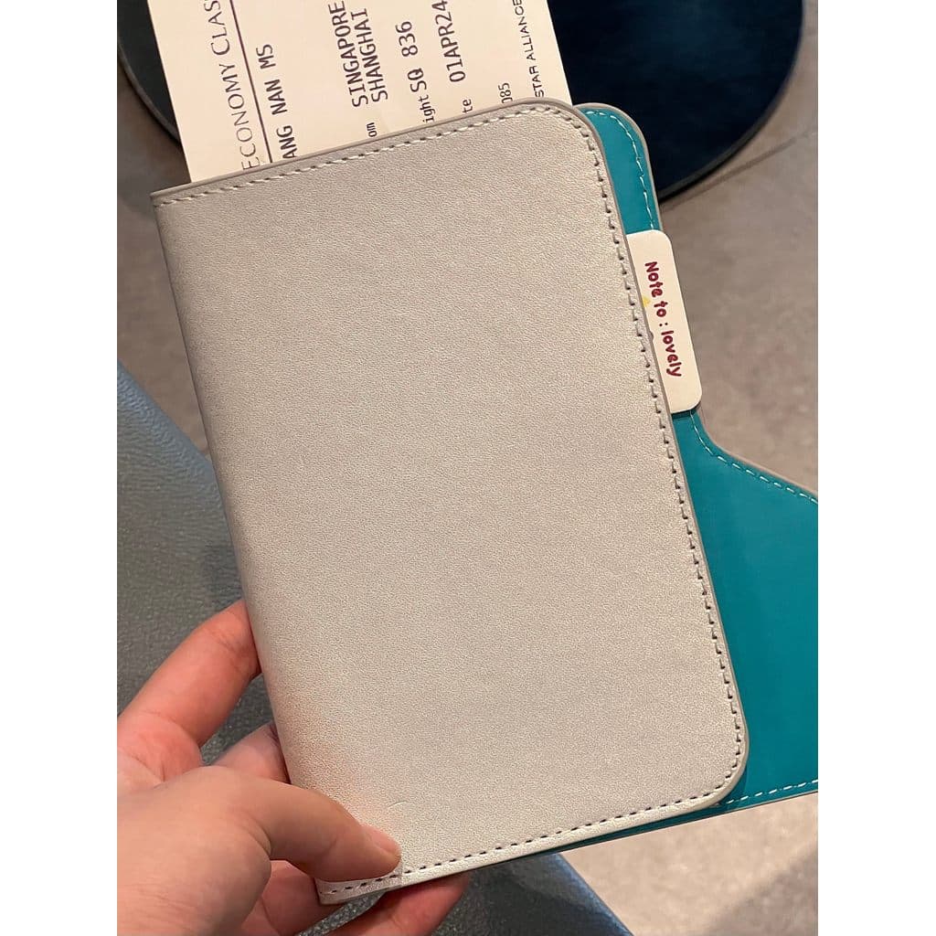 ONTC porta-passaporte multifuncional, bilhete de correspondência de cores, bolsa de identificação portátil, porta-cartõe