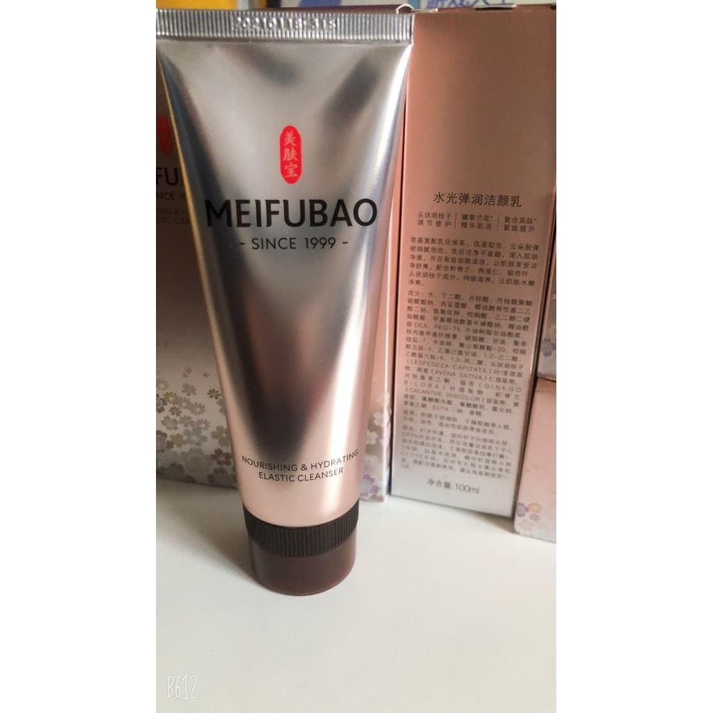 Meifubao hidratante elástico limpeza leite espuma de limpeza profunda limpador Facial senhoras oficial autêntico