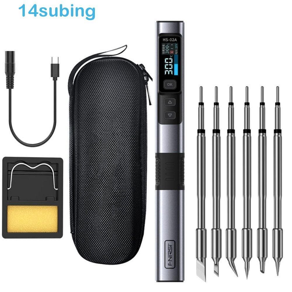 Kit De Ferro De Solda Portátil SUBING , Caneta Digital Inteligente HS-02A Smart Sleep
